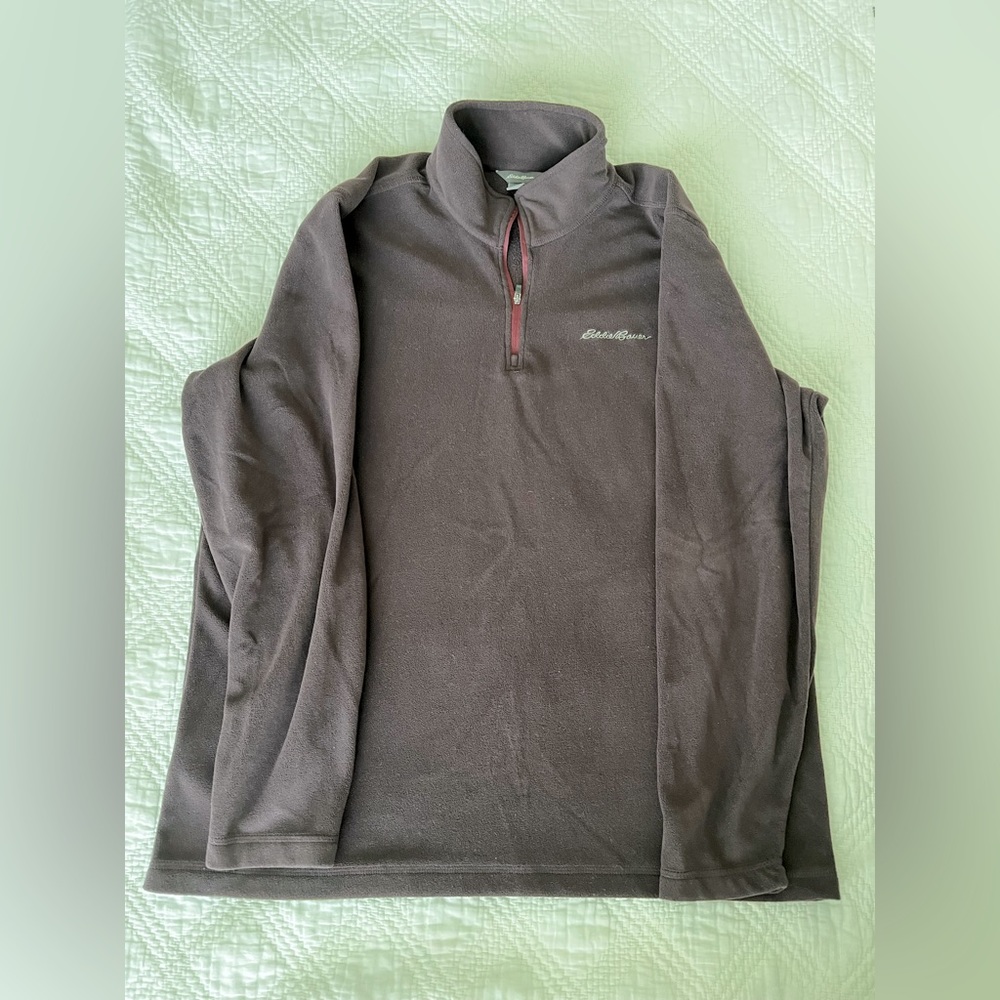 Men’s Maroon Eddie Bauer Quarter Zip